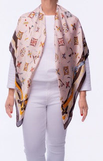 Golden Dawn Mosaic Scarf Top
