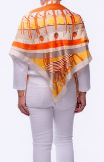 Sunburst Horizon Mosaic Scarf Top