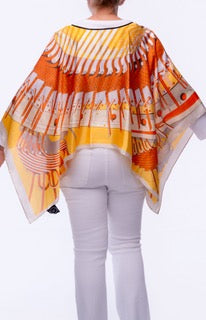 Sunburst Horizon Mosaic Scarf Top