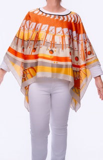 Sunburst Horizon Mosaic Scarf Top