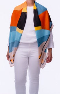 Art Deco Mosaic Scarf Top