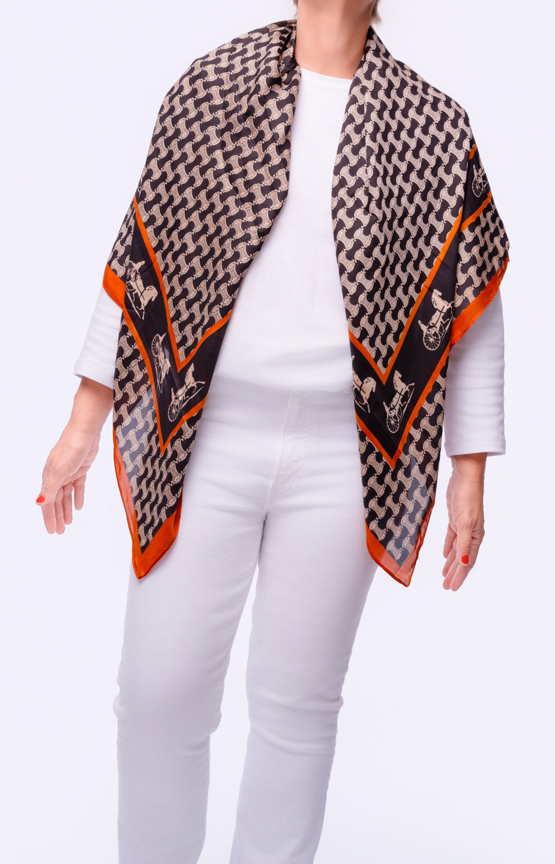 Bridle Court Scarf Top