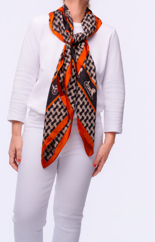 Bridle Court Scarf Top