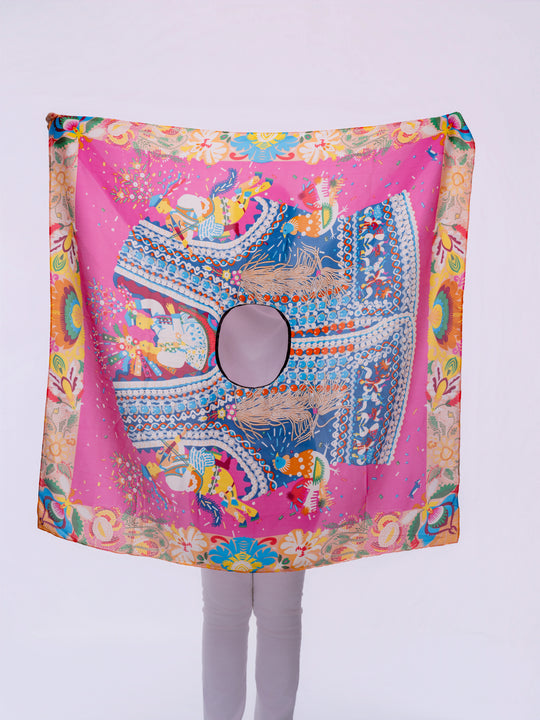 Floral Spring Scarf Top
