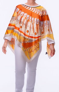 Sunburst Horizon Mosaic Scarf Top