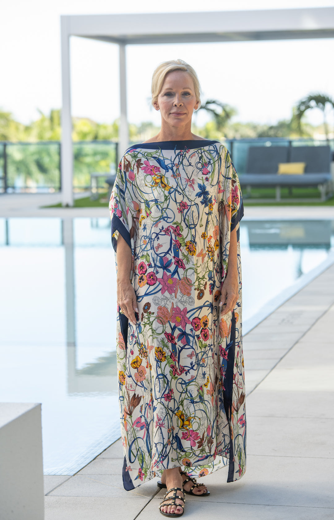 PREORDER Midnight Botanical Garden Caftan