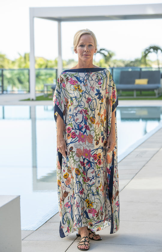 PREORDER Midnight Botanical Garden Caftan