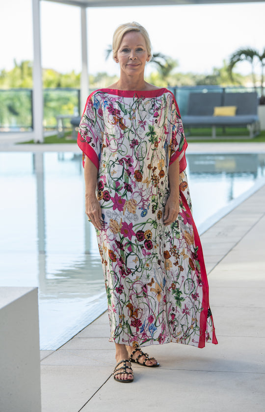 PREORDER Fuchsia Flora Grand Caftan
