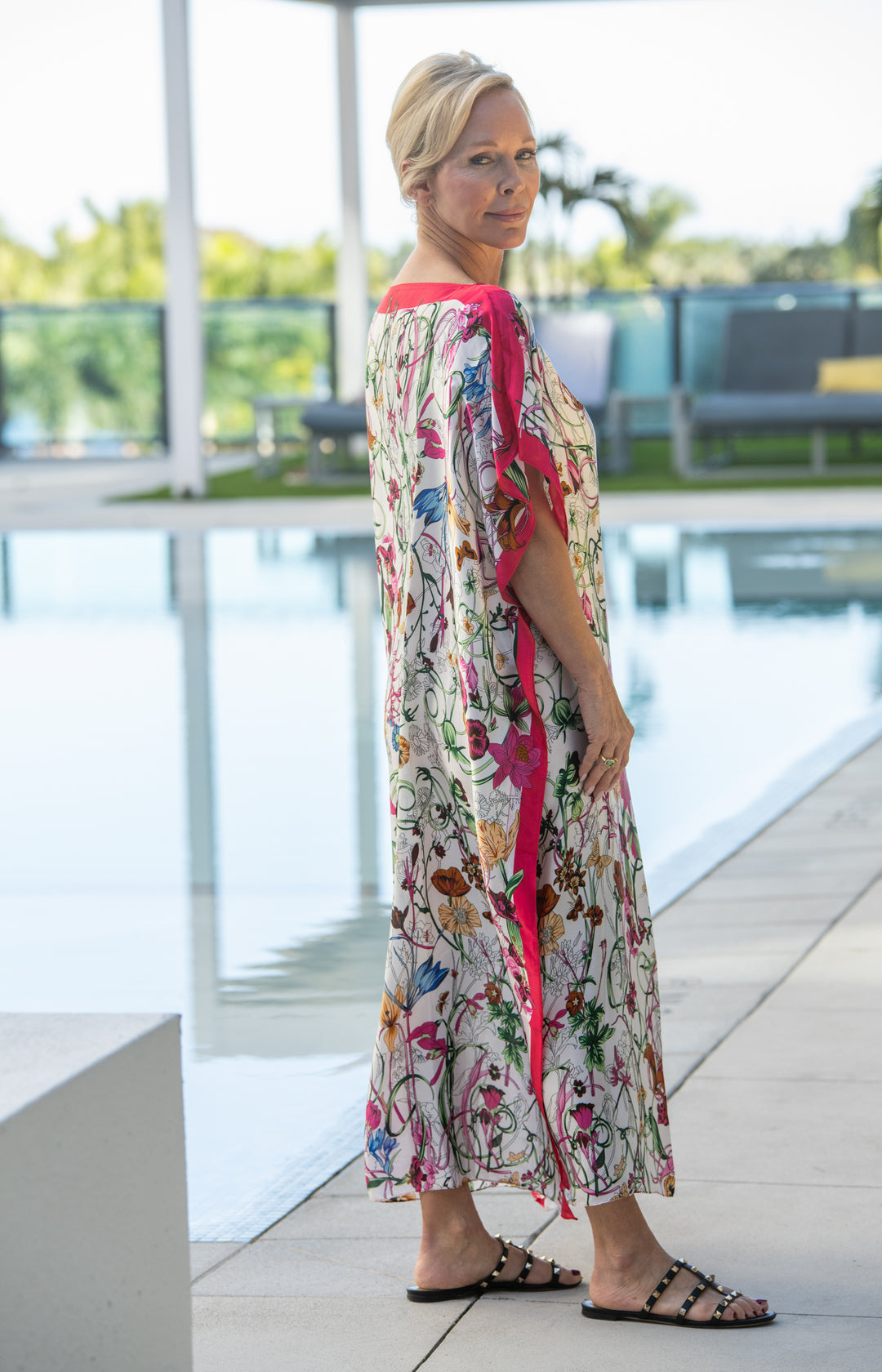 PREORDER Fuchsia Flora Grand Caftan