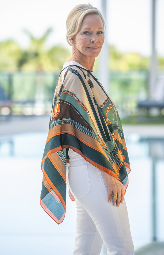 Equestrian Chic Scarf Top