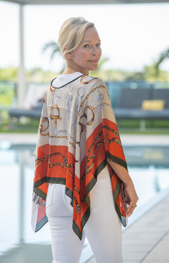 The Equestrian Overlay Scarf Top