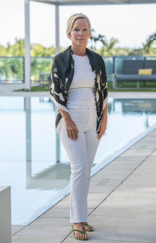 Parisian Whisper Scarf Top