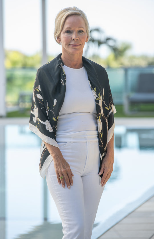 Parisian Whisper Scarf Top