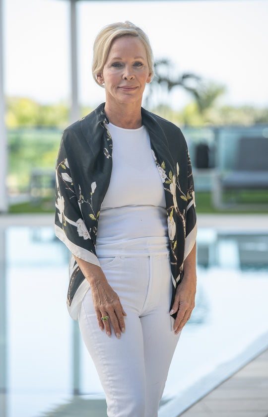 Parisian Whisper Scarf Top