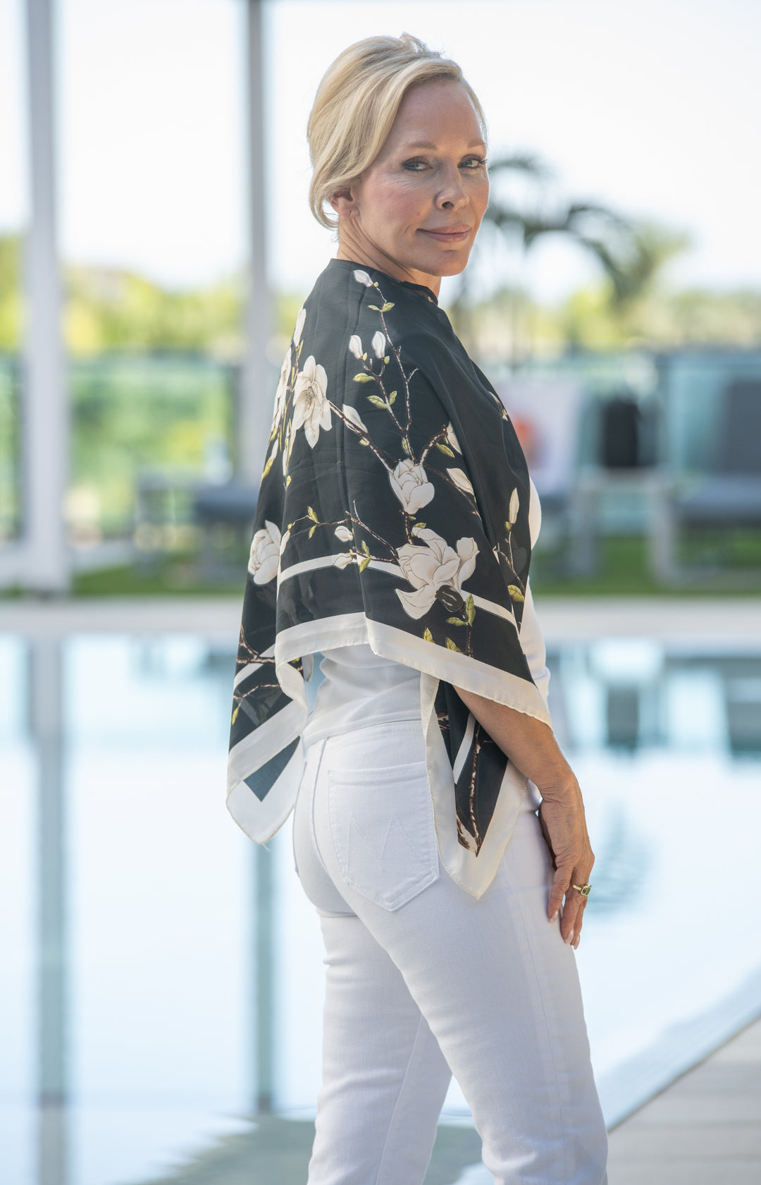 Parisian Whisper Scarf Top