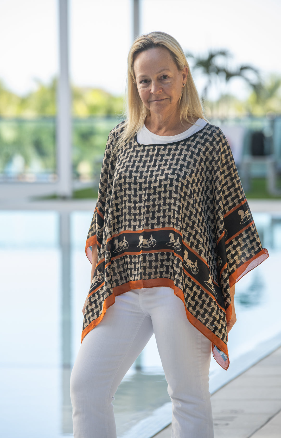 Bridle Court Scarf Top