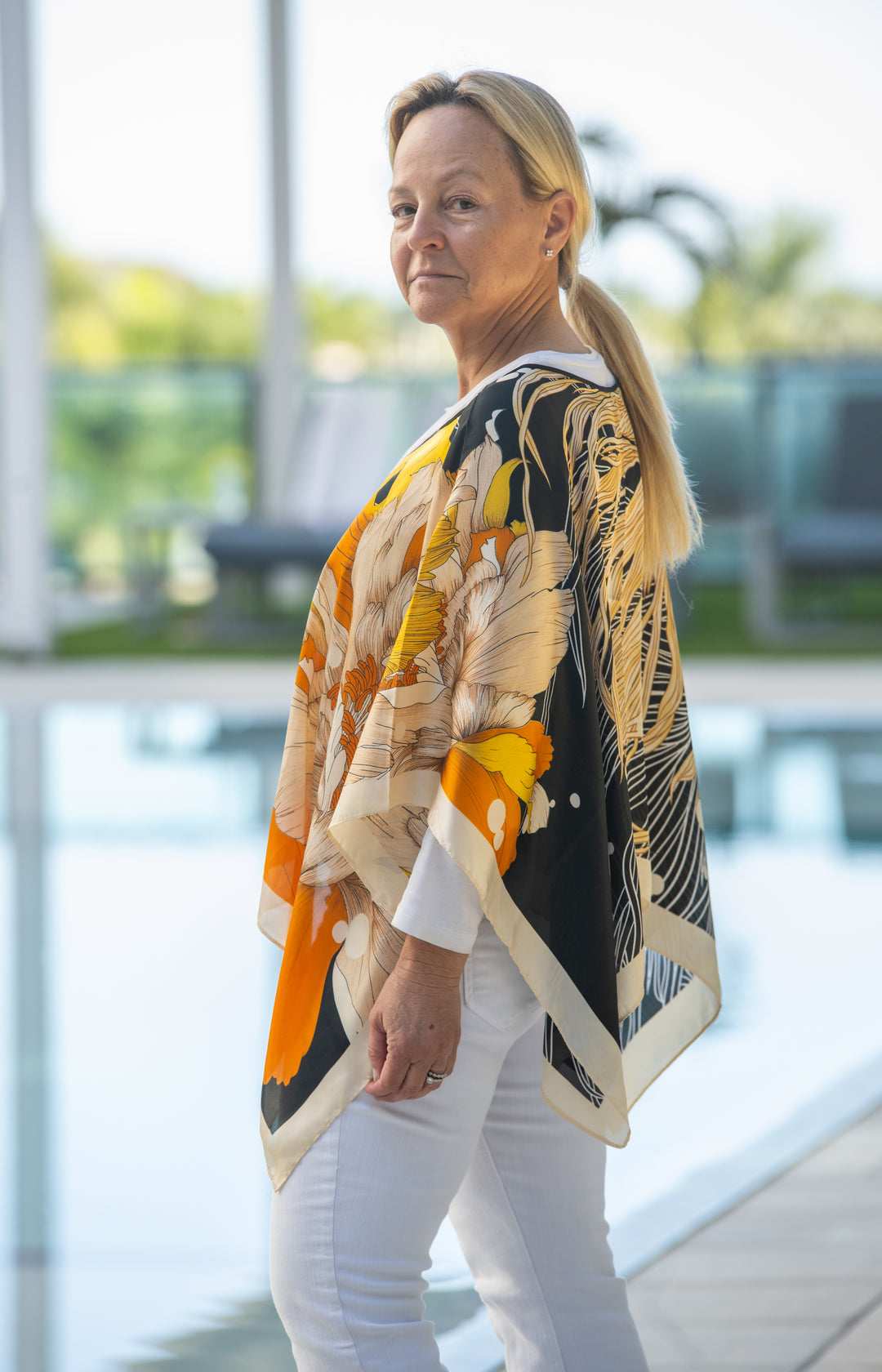 Water Life Scarf Top