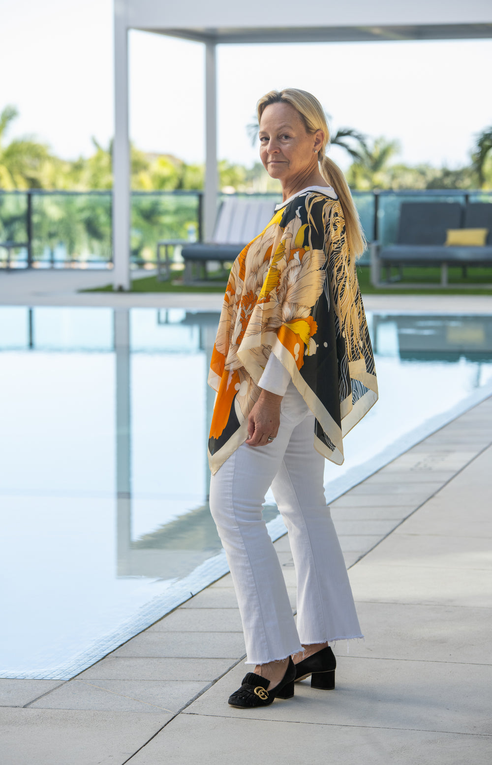 Water Life Scarf Top