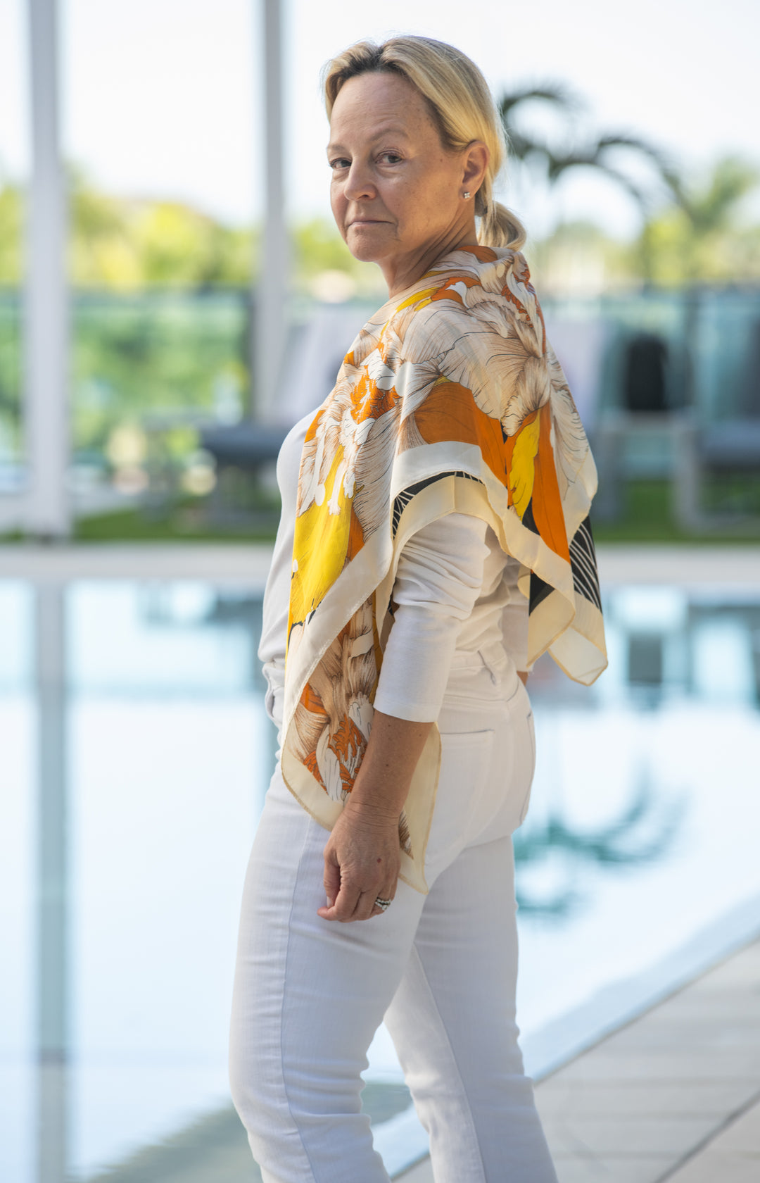 Water Life Scarf Top