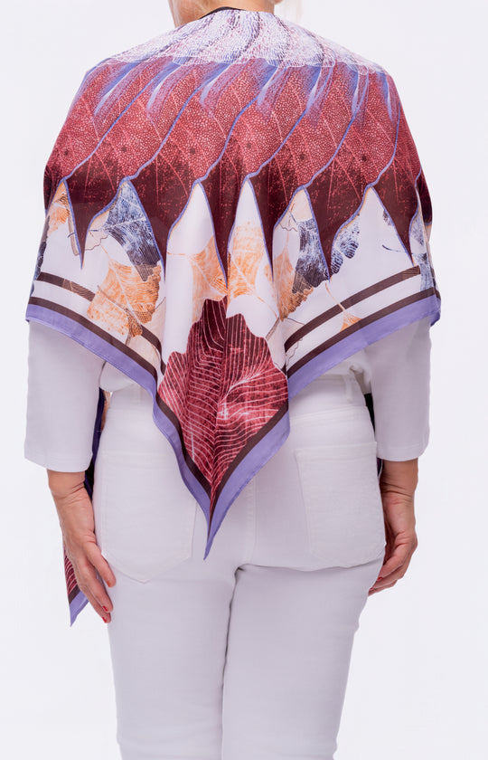 Lavender Plum Daydreams Scarf Top