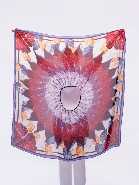 Lavender Plum Daydreams Scarf Top