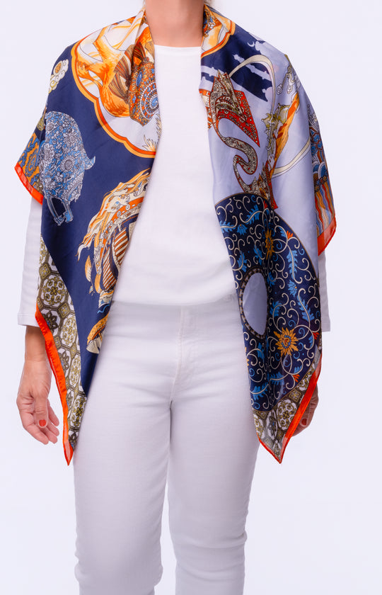 Mediterranean Nights Scarf Top