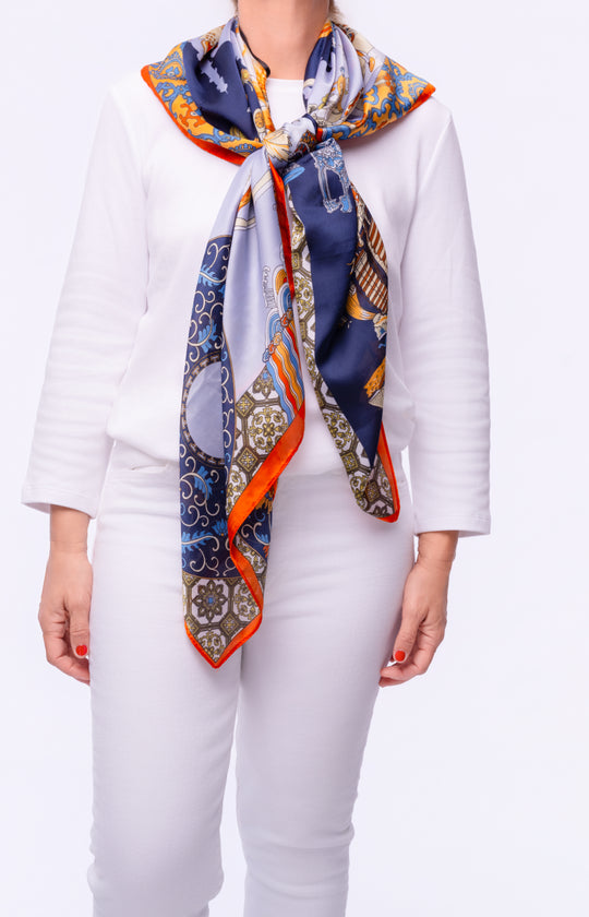 Mediterranean Nights Scarf Top