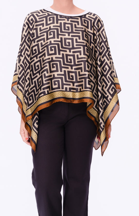 Mykonos Mosaic Scarf Top