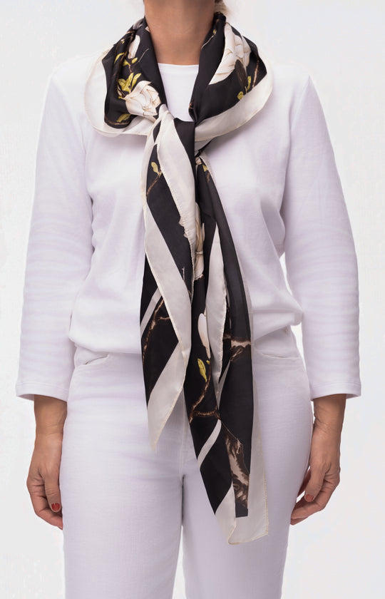 Parisian Whisper Scarf Top