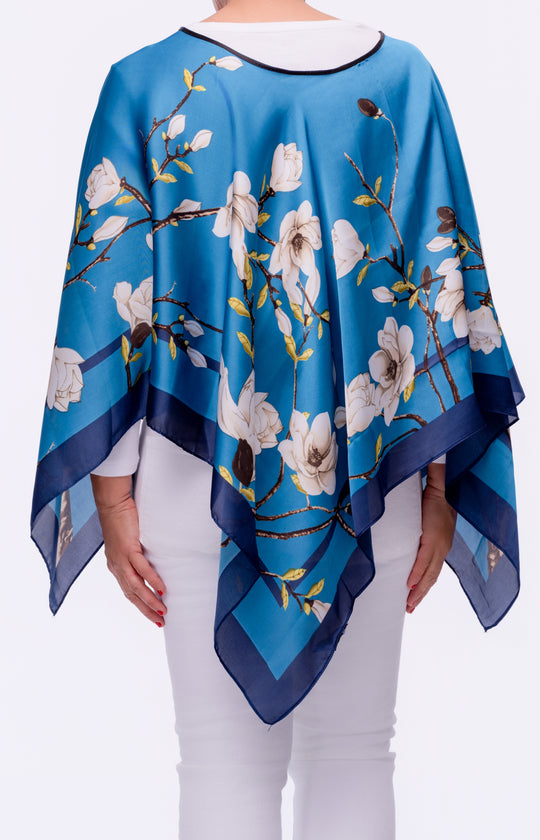 Turquoise Bloom Scarf Top