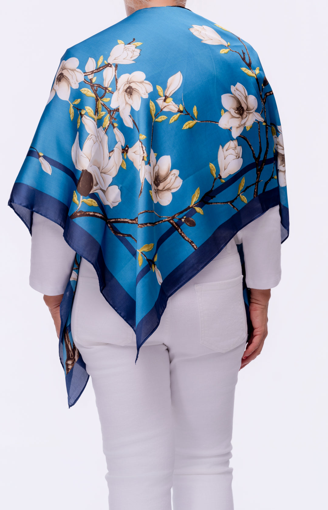 Turquoise Bloom Scarf Top