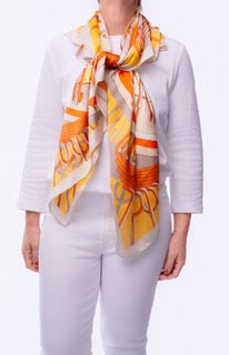 Sunburst Horizon Mosaic Scarf Top