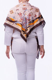 Golden Dawn Mosaic Scarf Top