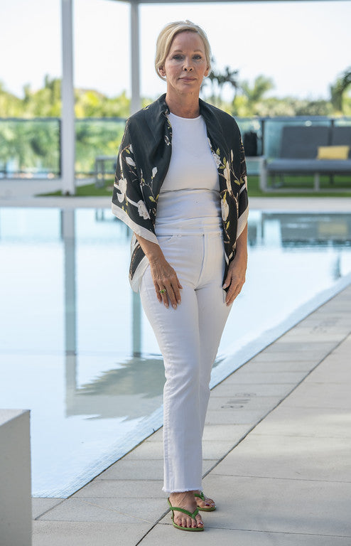 Parisian Whisper Scarf Top