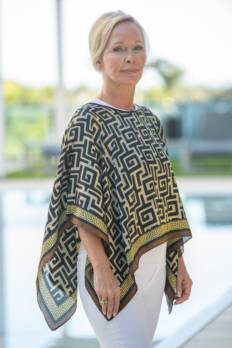 Mykonos Mosaic Scarf Top