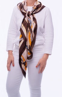 Golden Dawn Mosaic Scarf Top