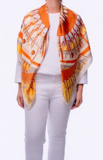 Sunburst Horizon Mosaic Scarf Top