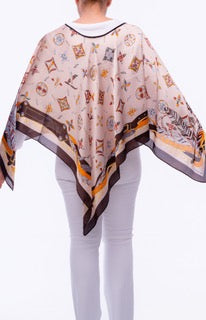 Golden Dawn Mosaic Scarf Top
